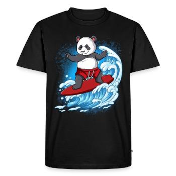 Wave surfers Surfers Surfers - Men's Premium Organic T-Shirt - black - Front - Nico (187cm)