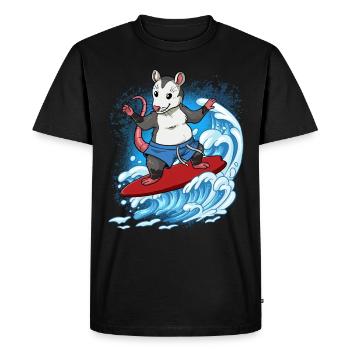 Wave surfers Surfers Surfers - Men's Premium Organic T-Shirt - black - Front - Nico (187cm)