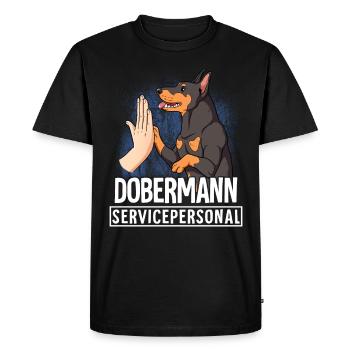 Doberman - T-shirt Premium bio Homme - noir - Devant - Nico (187cm)