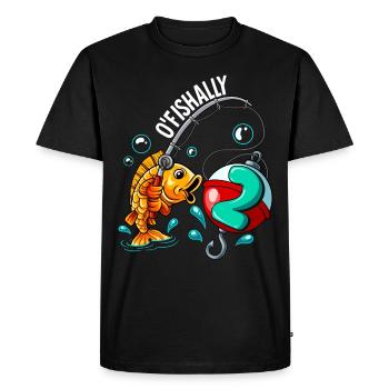 2 Birthday Angler Fishing - Men's Premium Organic T-Shirt - black - Front - Nico (187cm)