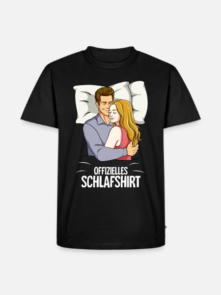 Official Sleep Shirt Partner - Men's Premium Organic T-Shirt - black