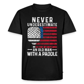 Pickleball Pickleballer USA Dink Paddle hobby - T-shirt Premium bio Homme - noir - Devant - Nico (187cm)