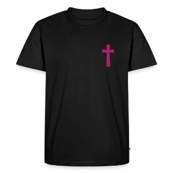 Jésus-Christ Christianisme Dieu Bible - T-shirt Premium bio Homme - noir - Devant - Nico (187cm)