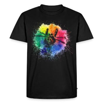 Drums Drums Drumstick Drummer Music Band Rock - Men's Premium Organic T-Shirt - black - Front - Nico (187cm)