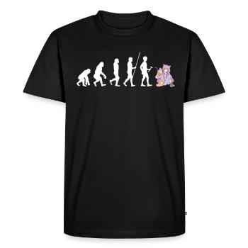 Bubble Tea Boba BubbleTea Kawaii Japan Tea Kpop - Men's Premium Organic T-Shirt - black - Front - Nico (187cm)