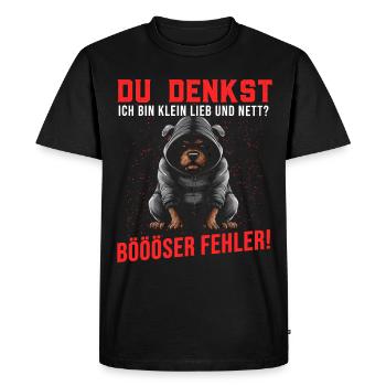 Chien Tshirt Drôle Drôle Humour Sarcasme Bureau - T-shirt Premium bio Homme - noir - Devant - Nico (187cm)