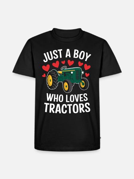 Tracteur Agriculteur Agriculteur Ferme Trekker Récolte de terrain - T-shirt Premium bio Homme - noir