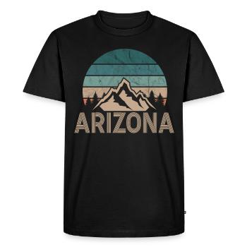 Arizona State Sedona Phoenix Grand Canyon AZ - Men's Premium Organic T-Shirt - black - Front - Nico (187cm)