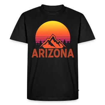 Arizona State Sedona Phoenix Grand Canyon AZ - Men's Premium Organic T-Shirt - black - Front - Nico (187cm)