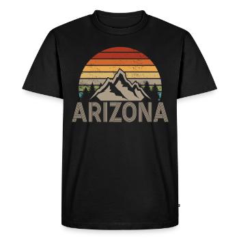 Arizona State Sedona Phoenix Grand Canyon AZ - Men's Premium Organic T-Shirt - black - Front - Nico (187cm)