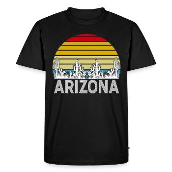 Arizona State Sedona Phoenix Grand Canyon AZ - Men's Premium Organic T-Shirt - black - Front - Nico (187cm)