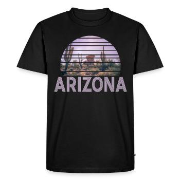 Arizona State Sedona Phoenix Grand Canyon AZ - Men's Premium Organic T-Shirt - black - Front - Nico (187cm)
