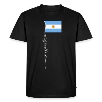 Argentine Cadeau Argentine Drapeau argentin - T-shirt Premium bio Homme - noir - Devant - Nico (187cm)