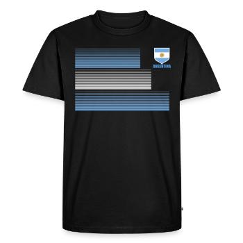 Argentine Cadeau Argentine Drapeau argentin - T-shirt Premium bio Homme - noir - Devant - Nico (187cm)