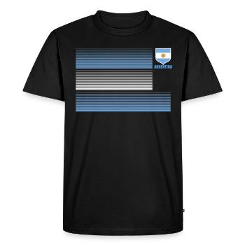 Argentine Cadeau Argentine Drapeau argentin - T-shirt Premium bio Homme - noir - Devant - Nico (187cm)