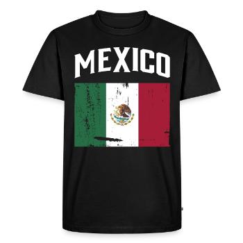 Mexique Mexique Cadeau mexicain Flag Football - T-shirt Premium bio Homme - noir - Devant - Nico (187cm)