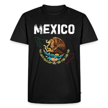Mexique Mexique Cadeau mexicain Flag Football - T-shirt Premium bio Homme - noir - Devant - Nico (187cm)
