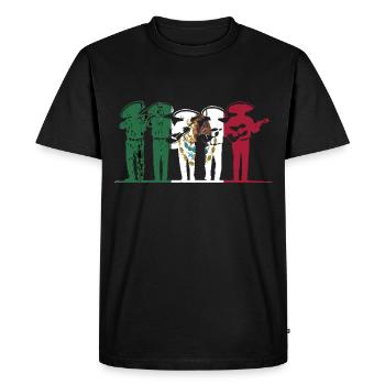Mexique Mexique Cadeau mexicain Flag Football - T-shirt Premium bio Homme - noir - Devant - Nico (187cm)