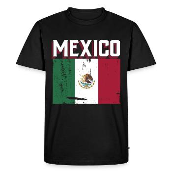 Mexique Mexique Cadeau mexicain Flag Football - T-shirt Premium bio Homme - noir - Devant - Nico (187cm)