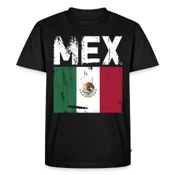 Mexique Mexique Cadeau mexicain Flag Football - T-shirt Premium bio Homme - noir - Devant - Nico (187cm)