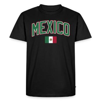 Mexique Mexique Cadeau mexicain Flag Football - T-shirt Premium bio Homme - noir - Devant - Nico (187cm)