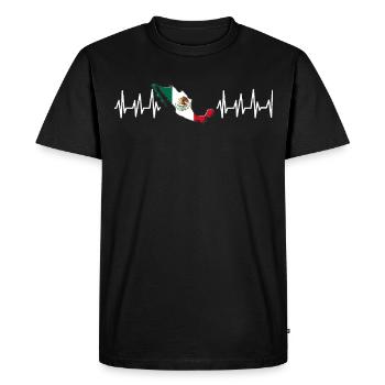 Mexique Mexique Cadeau mexicain Flag Football - T-shirt Premium bio Homme - noir - Devant - Nico (187cm)