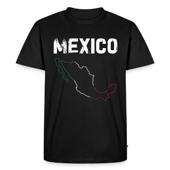 Mexique Mexique Cadeau mexicain Flag Football - T-shirt Premium bio Homme - noir - Devant - Nico (187cm)