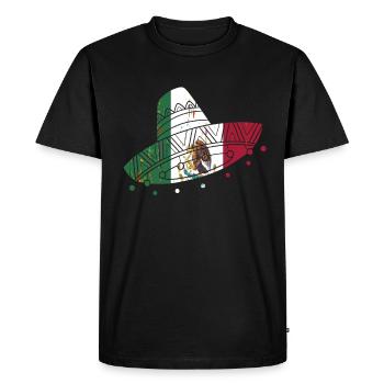 Mexique Mexique Cadeau mexicain Flag Football - T-shirt Premium bio Homme - noir - Devant - Nico (187cm)