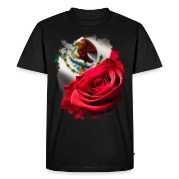 Mexique Mexique Cadeau mexicain Flag Football - T-shirt Premium bio Homme - noir - Devant - Nico (187cm)