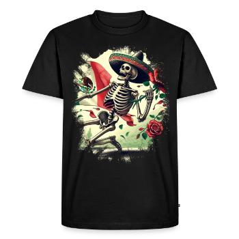 Mexique Mexique Cadeau mexicain Flag Football - T-shirt Premium bio Homme - noir - Devant - Nico (187cm)