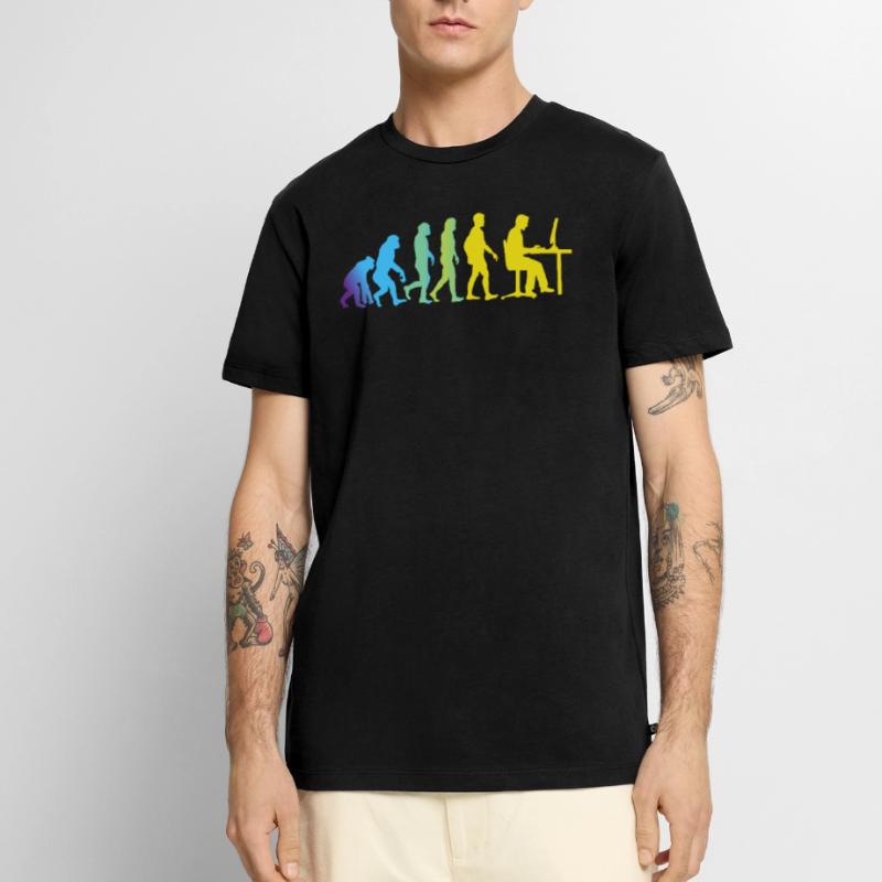 Evolution zum Computerprogrammierer Männer Premium Bio T-Shirt