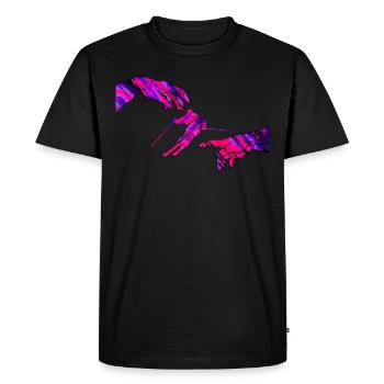 Skiing - Men's Premium Organic T-Shirt - black - Front - Nico (187cm)