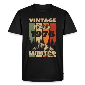 1976 Vintage Original 1976 Cadeau D'anniversaire - T-shirt Premium bio Homme - noir - Devant - Nico (187cm)