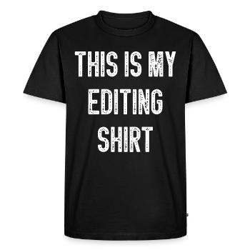 This Is My Editing Shirt Video Editor Editing - Men's Premium Organic T-Shirt - black - Front - Nico (187cm)
