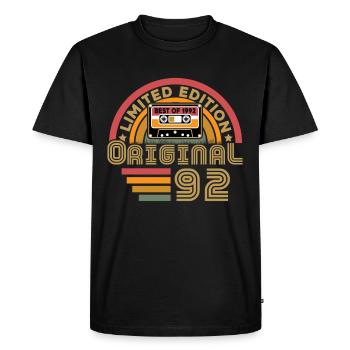 1992 Vintage Original 1992 Cadeau D'anniversaire - T-shirt Premium bio Homme - noir - Devant - Nico (187cm)