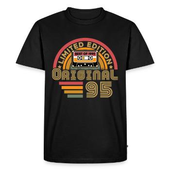 1995 Vintage Original 1995 Cadeau D'anniversaire - T-shirt Premium bio Homme - noir - Devant - Nico (187cm)
