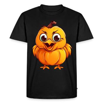 Poulet Citrouille Paresseux Halloween Party Costume Enfants - T-shirt Premium bio Homme - noir - Devant - Nico (187cm)