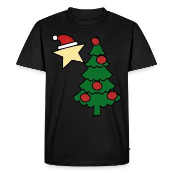 Boules de Noël Saint-Nicolas - T-shirt Premium bio Homme - noir - Devant - Nico (187cm)