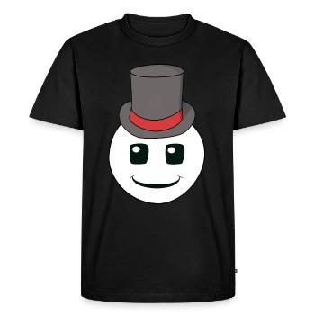 Friendly Cute Emotions Feelings Face Hat - Men's Premium Organic T-Shirt - black - Front - Nico (187cm)