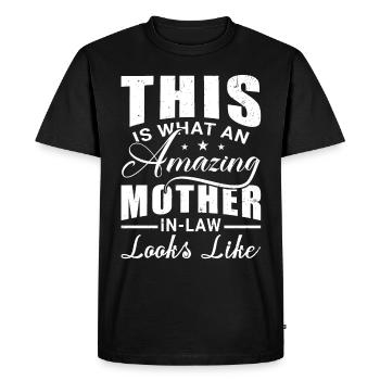 C’est ce qu’une belle-mère incroyable fête des mères - T-shirt Premium bio Homme - noir - Devant - Nico (187cm)