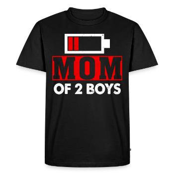 Maman de 2 garçons maman et fils assortis maman - T-shirt Premium bio Homme - noir - Devant - Nico (187cm)