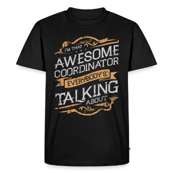 Coordinateur d’événements Je suis ce gestionnaire d’événements génial - T-shirt Premium bio Homme - noir - Devant - Nico (187cm)