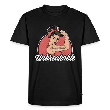 Admin Assistant Unbreakable Secretary Office Job - Men's Premium Organic T-Shirt - black - Front - Nico (187cm)