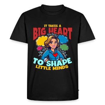 Conseiller scolaire It Takes A Big Heart Travail social - T-shirt Premium bio Homme - noir - Devant - Nico (187cm)