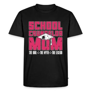 School Counselor Mom The Idol The Psychologist - Men's Premium Organic T-Shirt - black - Front - Nico (187cm)