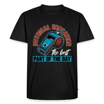 P.E Instructor Physical Education The Best Teacher - Men's Premium Organic T-Shirt - black - Front - Nico (187cm)