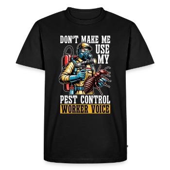 La lutte antiparasitaire ne me fait pas utiliser mes solutions anti-insectes - T-shirt Premium bio Homme - noir - Devant - Nico (187cm)