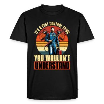 It's A Pest Control Thing Animal Control Officer - Men's Premium Organic T-Shirt - black - Front - Nico (187cm)