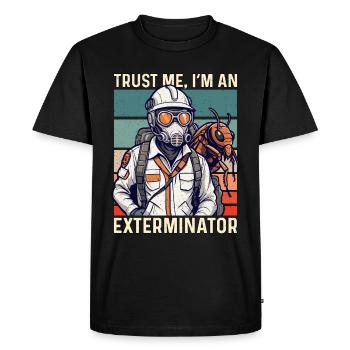 Lutte antiparasitaire Faites-moi confiance, je suis un travailleur en lutte antiparasitaire - T-shirt Premium bio Homme - noir - Devant - Nico (187cm)