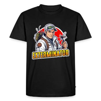 Pest Control Exterminator Pest Control Worker - Men's Premium Organic T-Shirt - black - Front - Nico (187cm)